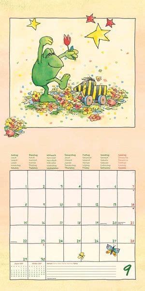 Janosch 2025 Broschürenkalender 30x30 cm 30x60 geöffnet Kalender