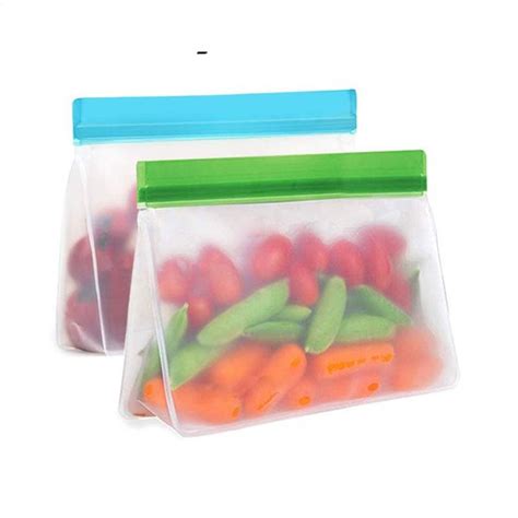 Bolsa De Silicona Peva Ziplock Para Almacenamiento De Alimentos