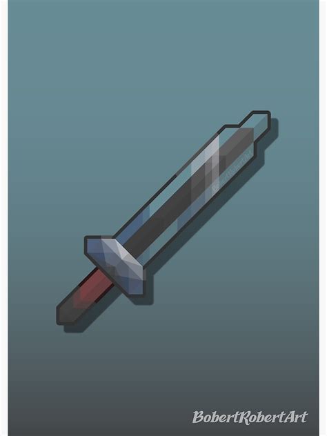 Terraria Lead Short Sword Poster For Sale By Bobertrobertart Redbubble