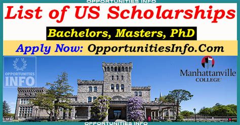 Manhattanville College Scholarships in USA 2023-24