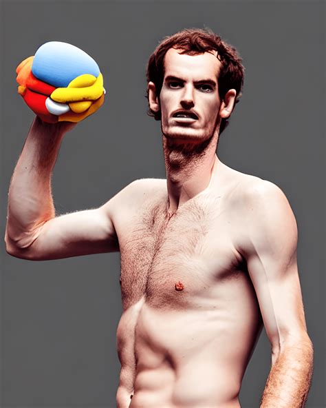 Andy Murray Naked Fine Art Digital Graphic Creative Fabrica