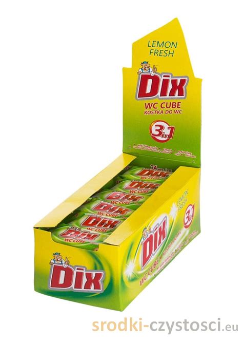 Kostka WC DIX CYTRYNOWA 35 G Zapas Srodki Czystosci Eu