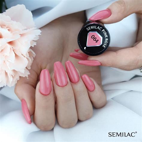 Semilac Pink Rose Hybrid Uv Gel Polish Ml Pukka Nails