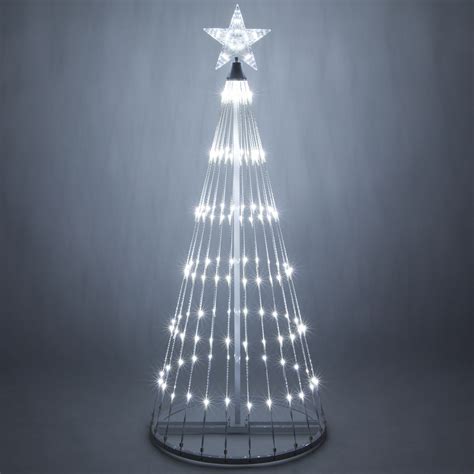 Cool White LED Animated Lightshow Outdoor Christmas Tree