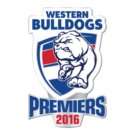 2016 Western Bulldogs AFL Premiers Logo Pin Badge - Victory Badges