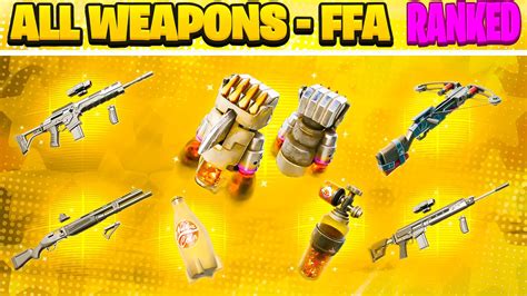 👑all Weapons Ffa Ranked👑 7455 3850 6537 By Zetx Fortnite Creative Map Code Fortnite Gg