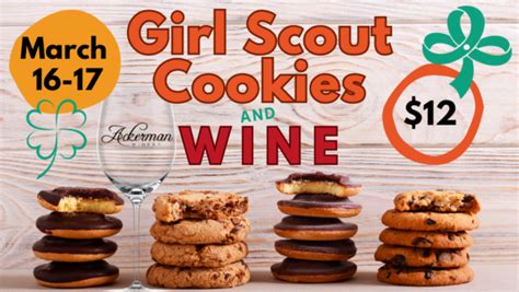 Girl Scout Cookies And Wine Pairing Flights Ackerman Winery