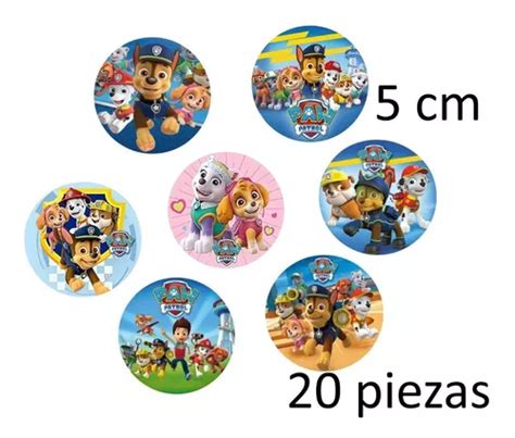 Topper Para Cupcakes Galleta Oblea Comestible Paw Patrol En Venta En