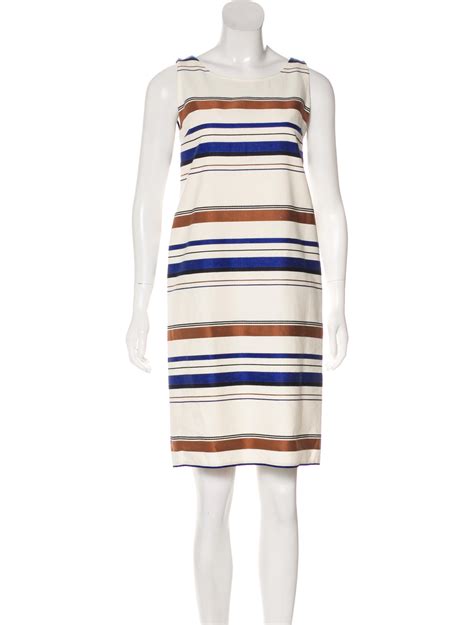 Loro Piana Striped Sleeveless Dress Clothing Lor The Realreal