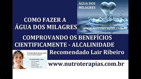 Agua Alcalina Como Fazer Lair Ribeiro RETOEDU