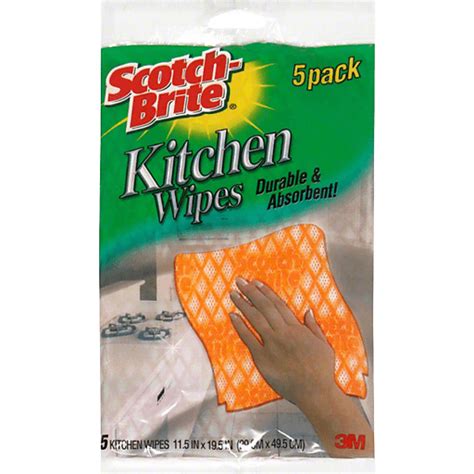 Scotch Brite Wipes Reusable 5 Pack Salud Y Cuidado Personal Selectos