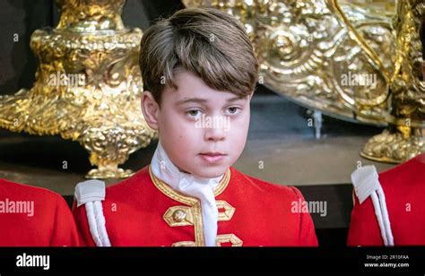 Hrh Prince George May Th Coronation A Page Boy On Duty At His