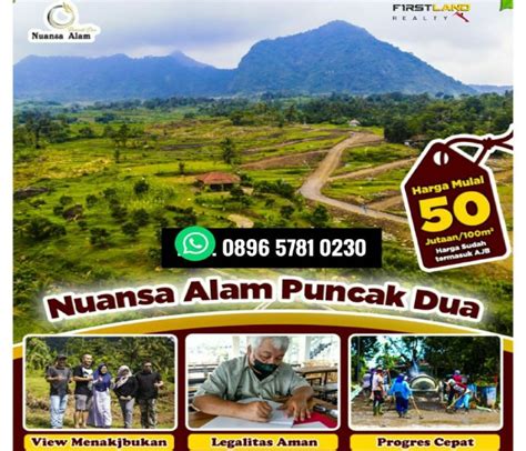 Dijual Tanah Kavling Surat Sertifikat Shm Lokasi Nol Meter Menuju