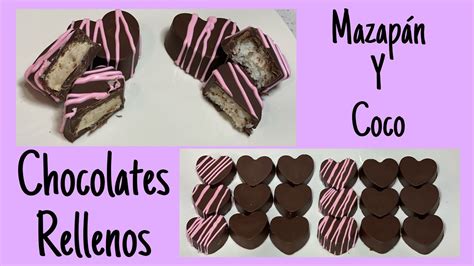 Chocolates Rellenos De Mazap N Y Coco Tutorial Paso A Paso Con Pocos