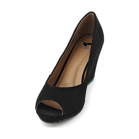 Shiekh Zolio S Wedge Dress Shoe Fd Zolio S Blk Nub Shiekh