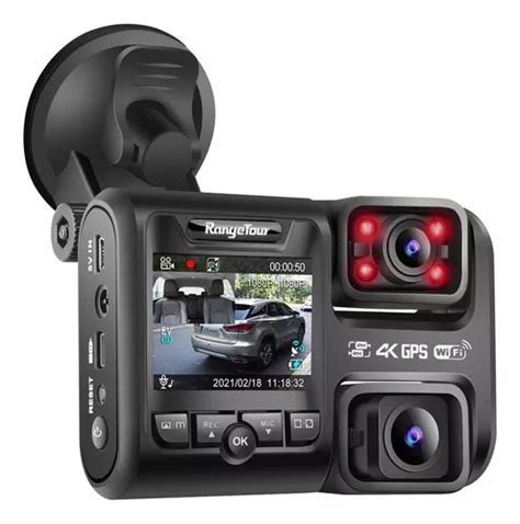 Câmera Dupla Veícular 4k Dvr D30h Wifi Gps Uber Dashcam Dash