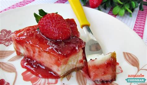 Cheesecake De Morango Com Geleia Caseira Amando Cozinhar Receitas