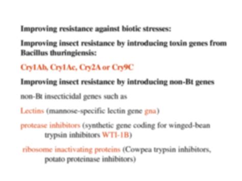 SOLUTION: Applications of transgenic plants - Studypool