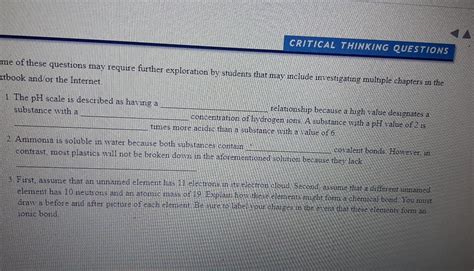 Solved The pH scale is described as having a-------- | Chegg.com