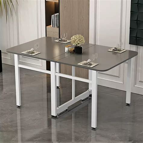 Drop Leaf Dining Table, Modern Folding Dining Table & Expandable