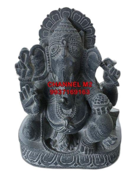 Black Stone Ganesha Idol Home At Rs In Soro Id