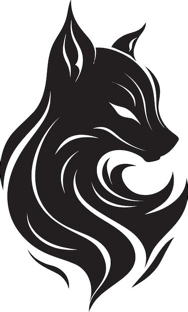 Premium Vector Lunar Majesty Wolf Insignia Nocturnal Sovereign Wolf