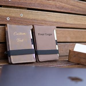 Personalized Engraved Mini Notepad With Pen Custom 3 1 4 X 4 3 4