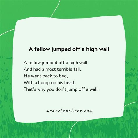 40 Silly and Fun Limericks for Kids