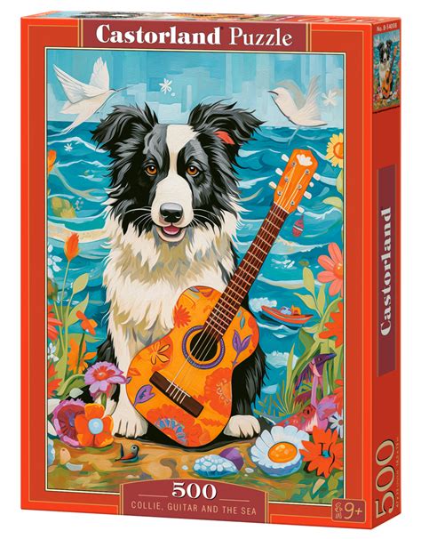 Puzzle Element W Collie Z Gitar Nad Morzem