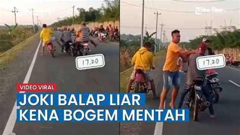 Viral Video Joki Balap Liar Kena Bogem Mentah Pemotor Gara Gara Ini