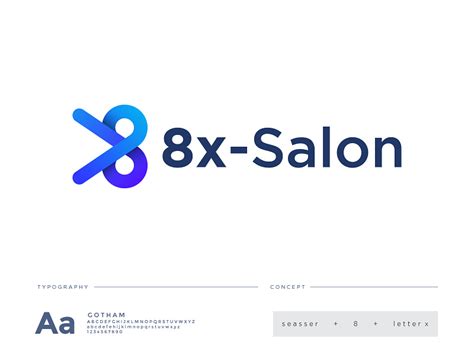 Minimalist 8x-salon logo concept by Fahim Ahmed on Dribbble