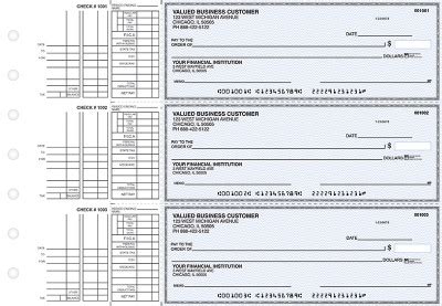 Business Checks | 3 Per Page Manual Business Checks | Logo Business Checks