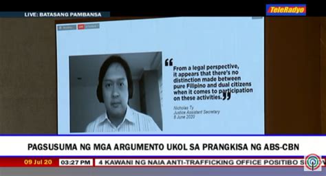 Abs Cbn News On Twitter Zarate Citing Statements From The Department