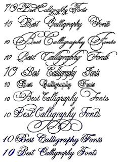 Calligraphy Alphabet : wedding calligraphy fonts