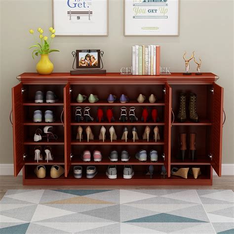 Portable Shoes Organizer Bedroom Dormitory Shoe Racks Wooden Shoe