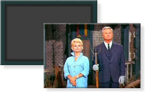 Green Acres Oliver Lisa Douglas Eva Gabor Eddie Albert 2x3 Refrigerator