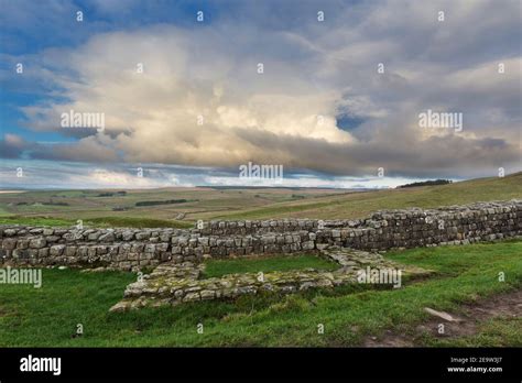 Looking North Over Turret A On Cawfield Crags Near Caw Gap Hadrian