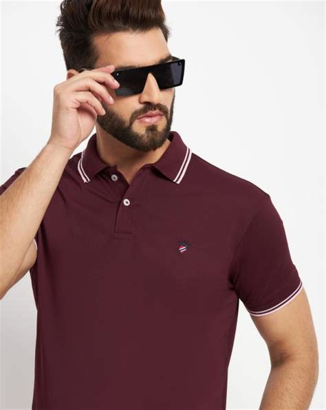 Buy Relane Men S Cotton Half Sleeves Solid Polo T Shirt Online At Best