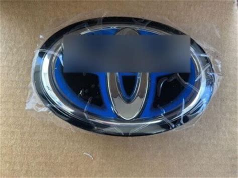 EMBLEMA FRONTAL AZUL PARRILLA PARA TOYOTA HÍBRIDO COROLLA RAV4 CAMRY C