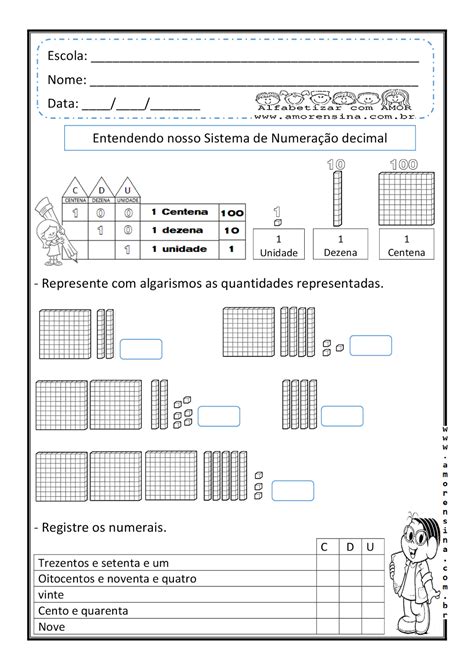 Planos De Aula De Matem Tica Sistema De Numera O Decimal Para