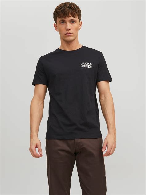 Logo T Shirt Black Jack And Jones®