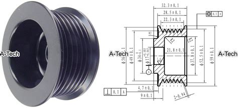 Groove For Denso Alternator Hyundai Santa Fe Sonata Entourage Azera