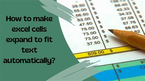 How To Make Excel Cells Expand To Fit Text Automatically Earn And Excel