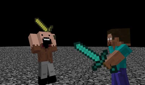 Notch and Herobrine by NonsenseSpeaker on DeviantArt