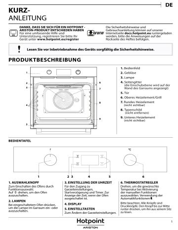 Hotpoint Ariston Fa Jc Bl Ha Benutzerhandbuch Manualzz