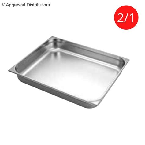 Horeca247 Stainless Steel GN Pan 2 1 650mm X 530mm HORECA247