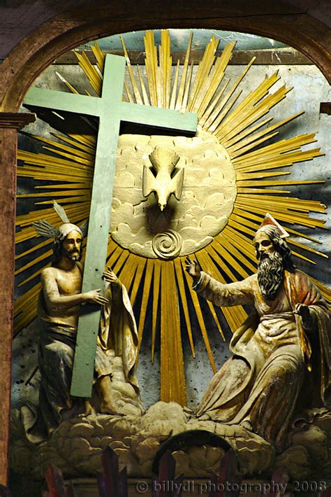 Holy Trinity Statues Inside The Baclayon Church Built In Flickr