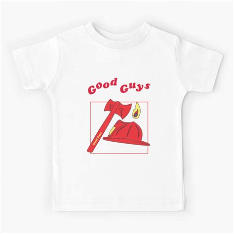 Good Guys Childs Play Chucky Killer Doll Fireman Kids T Shirt