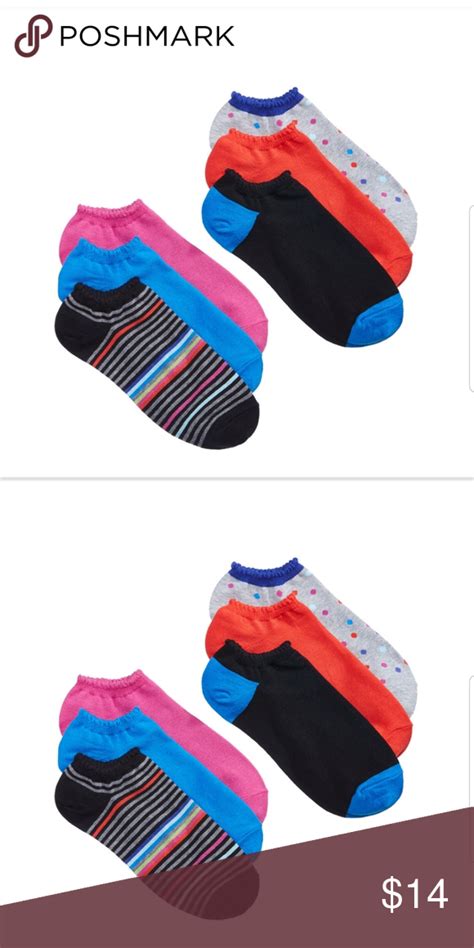 Hue Womens 6 Pack Cotton No Show Socks Black Milk Clothing Liner Socks No Show Socks