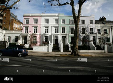 Housing On Ladbroke Grove Notting Hill London Uk Stock Photo Alamy